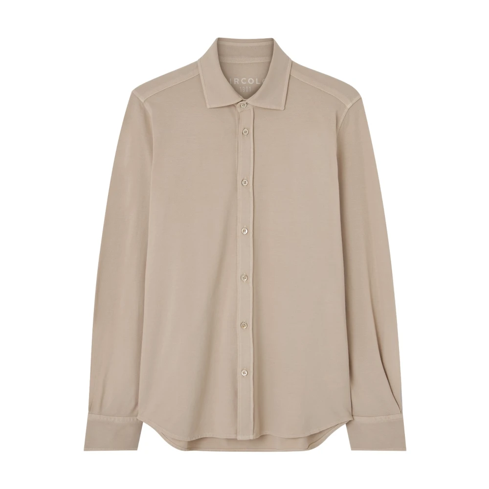 Circolo 1901 Men's Beige Piquet Shirt