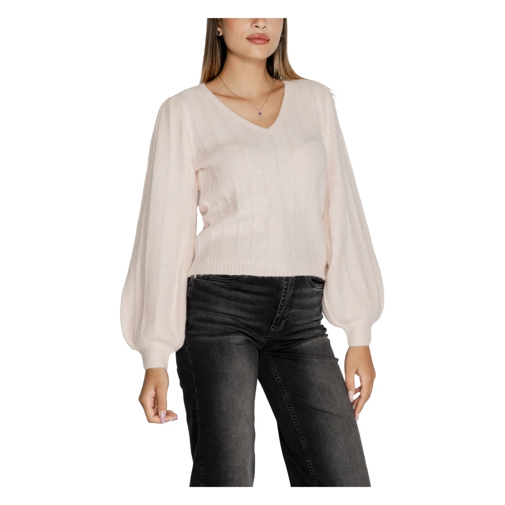 Guess Gestructureerde trui Herfst Winter collectie Pink Dames