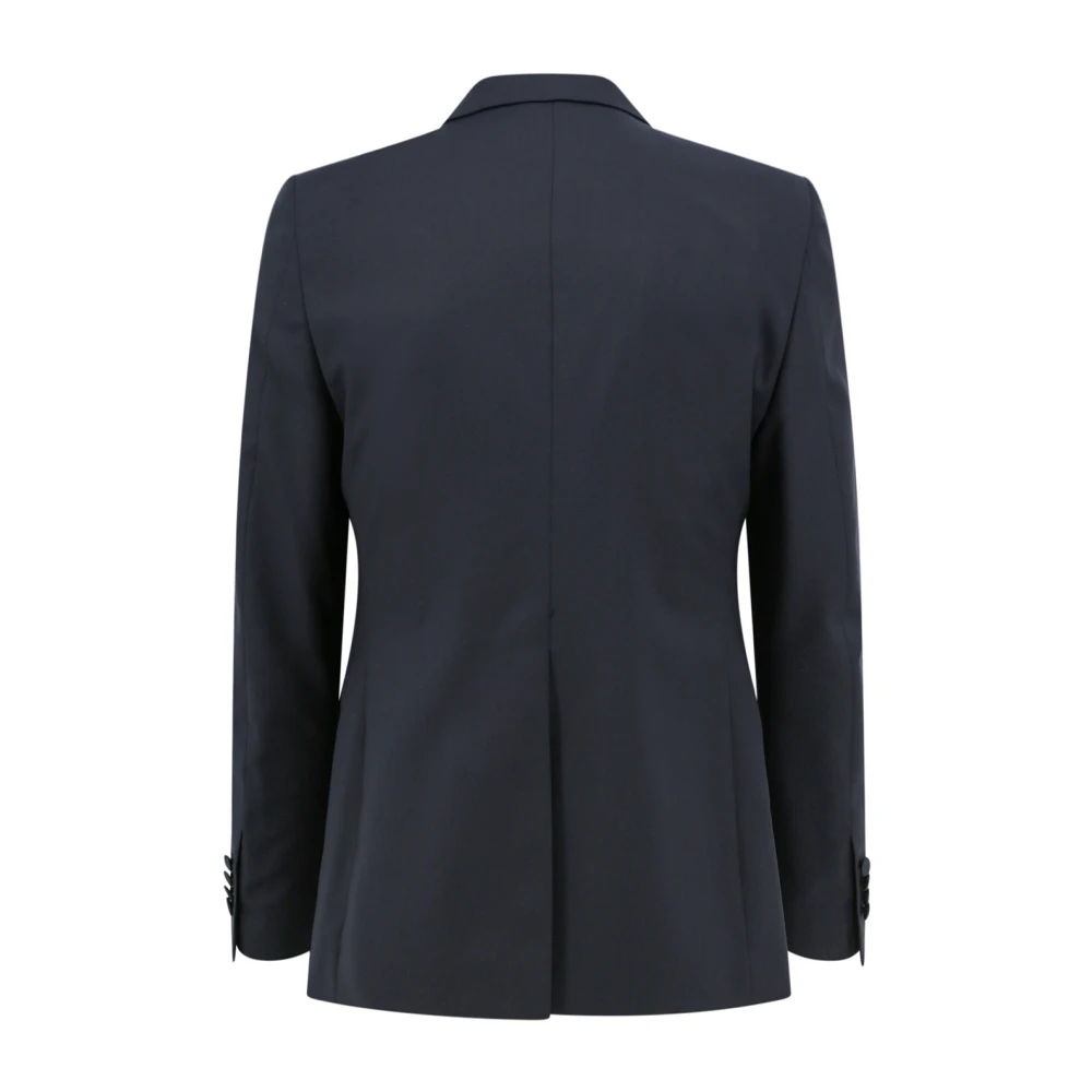 Tagliatore Virgin Wool Tuxedo met Vest Blue Heren