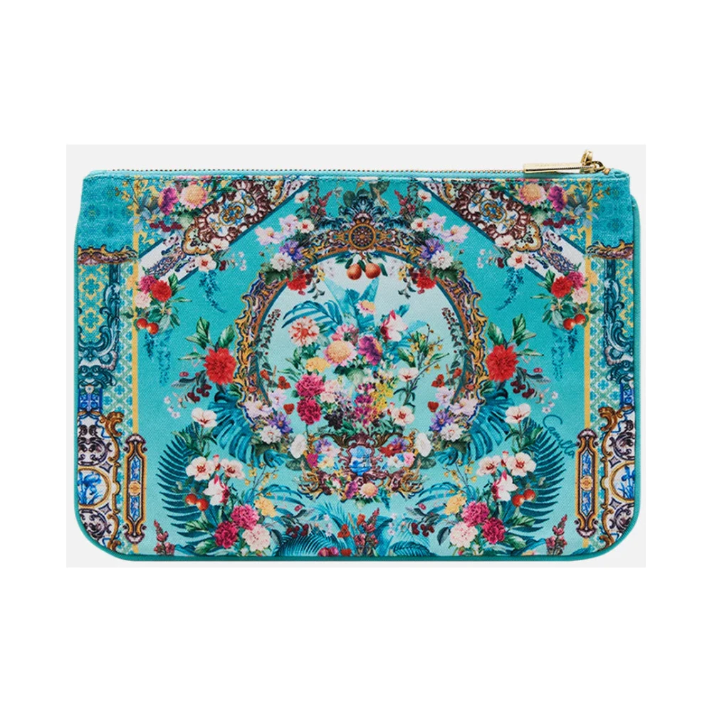 Camilla Canvas Clutch Gardens of Queluz Blue Dames