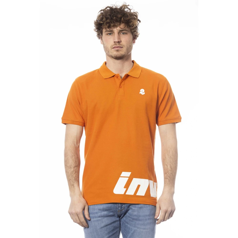 Invicta Men's Orange Polo Shirts, 2XL, Big Logo Polo