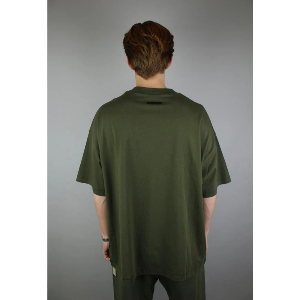 Fear Of God Militair Groene Crewneck Tee Green Heren