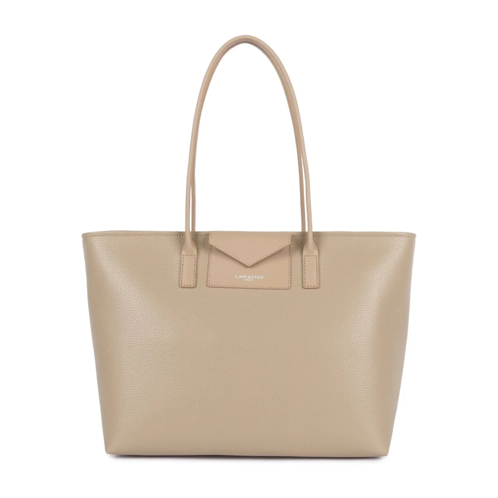 Lancaster Beige Shopping Bags, Female, One Size, Maya Double Tote