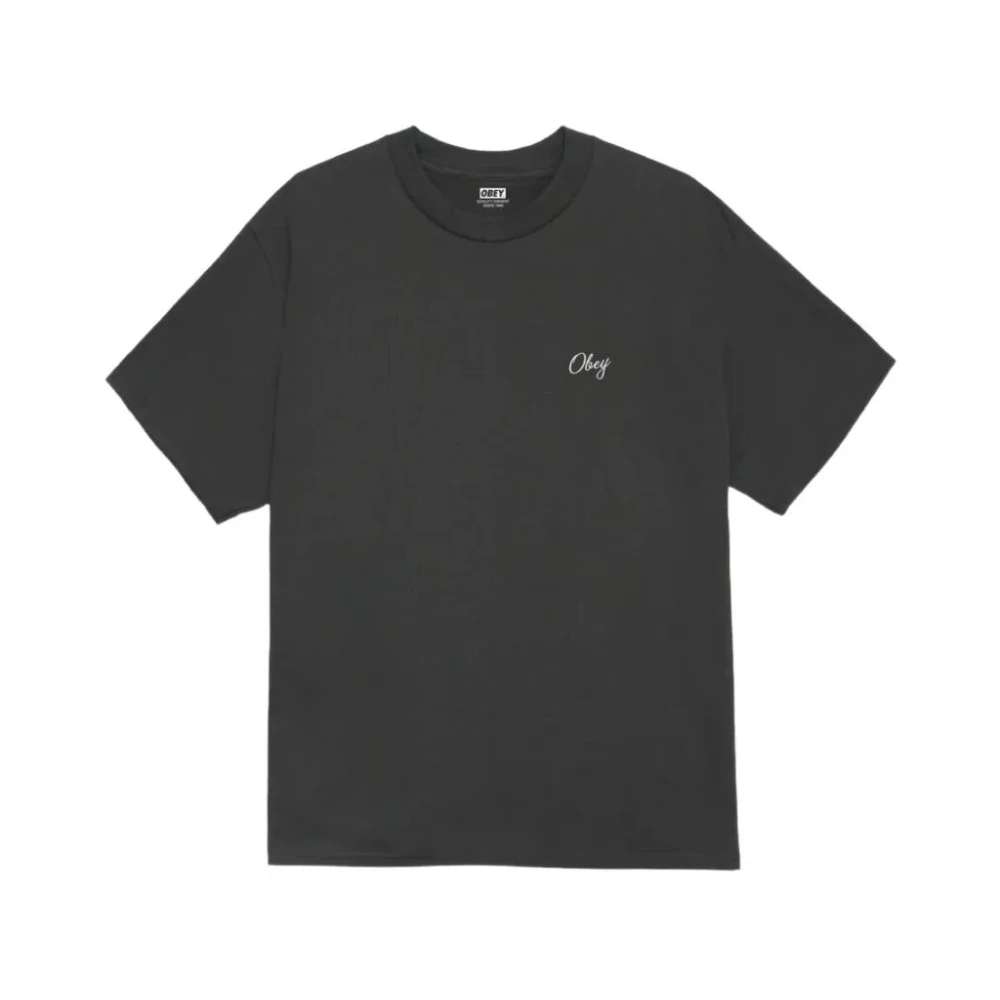 Obey Men's Black T-Shirts, M, Paper Rose Classic T-Shirt