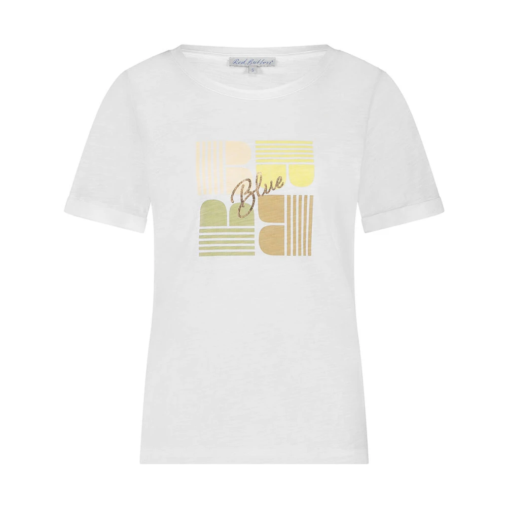 Red Button Blok Tee Srb4548 White Dames