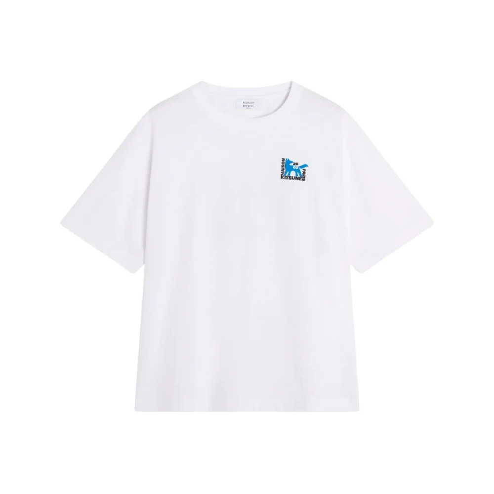 Maison Kitsuné Uomo Bianco Top, M, New,
