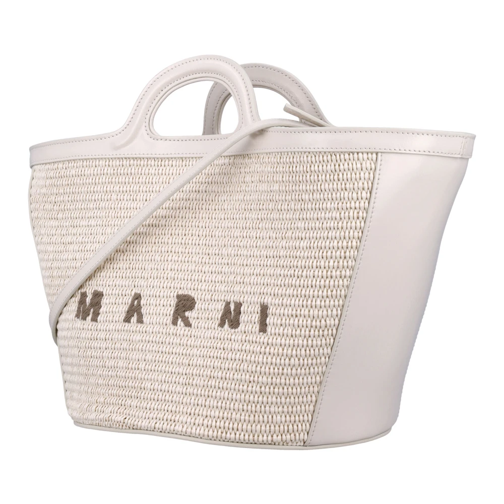 Marni Tropicalia Kleine Schelp Handtas Beige Dames
