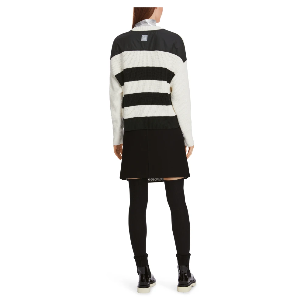 Marc Cain DIY-Style Gebreide Trui White Dames