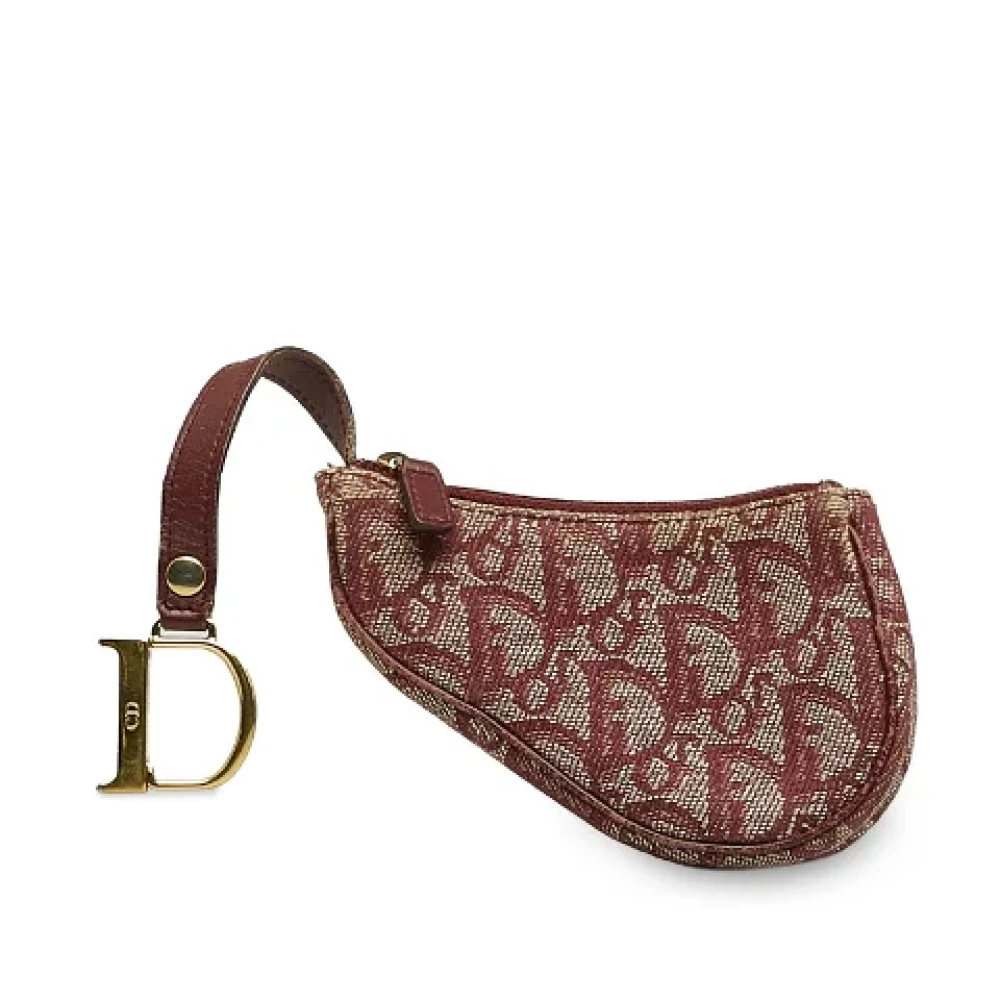 Dior Vintage Pre-owned Canvas wallets Red Dames