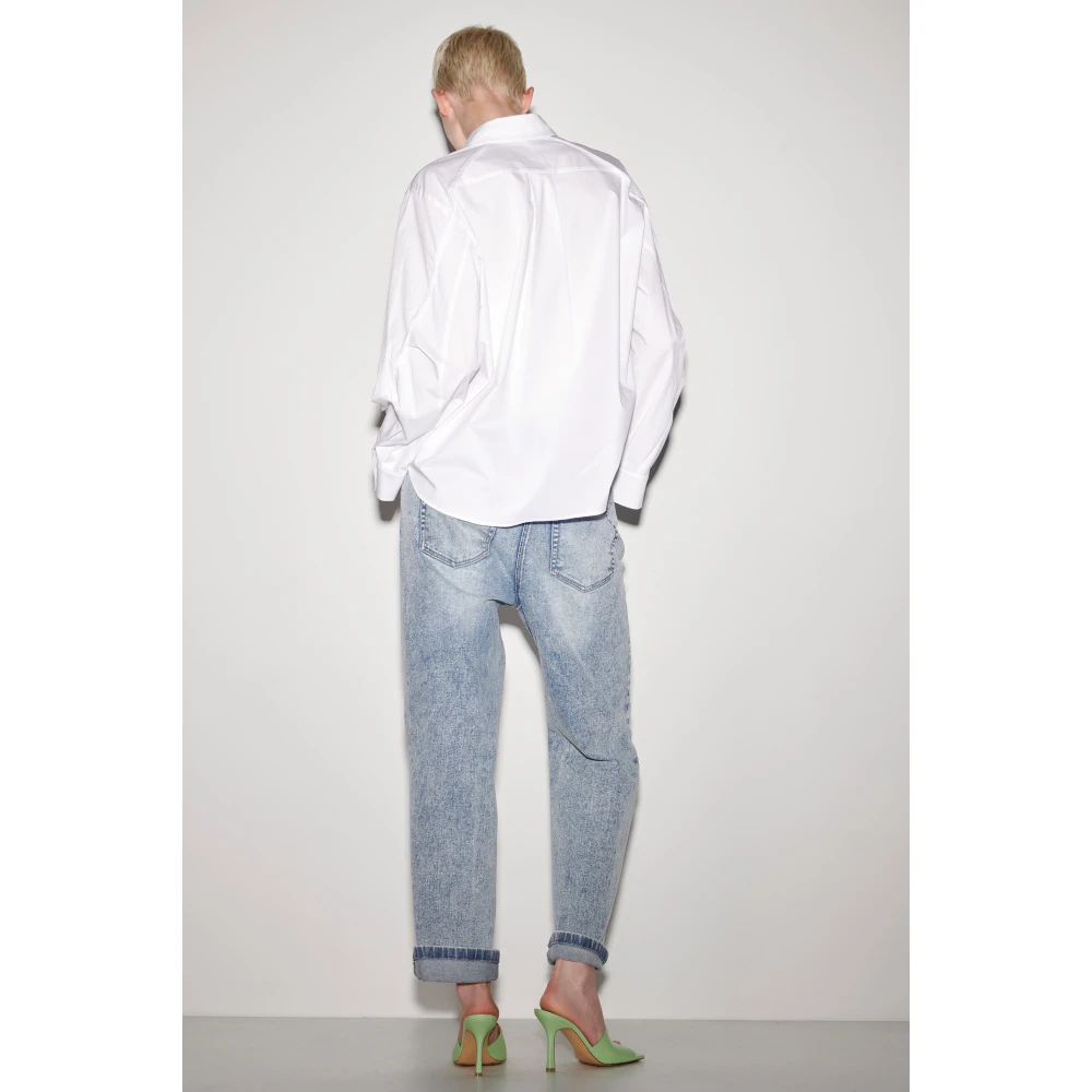 LUISA CERANO Witte Gabardine Stretch Blouse White Dames