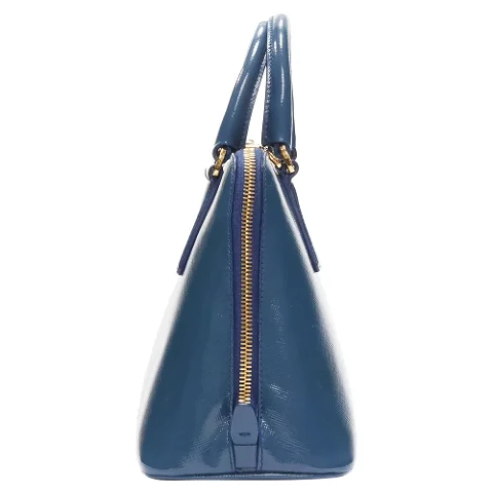 Prada Vintage Pre-owned Leather prada-bags Blue Dames