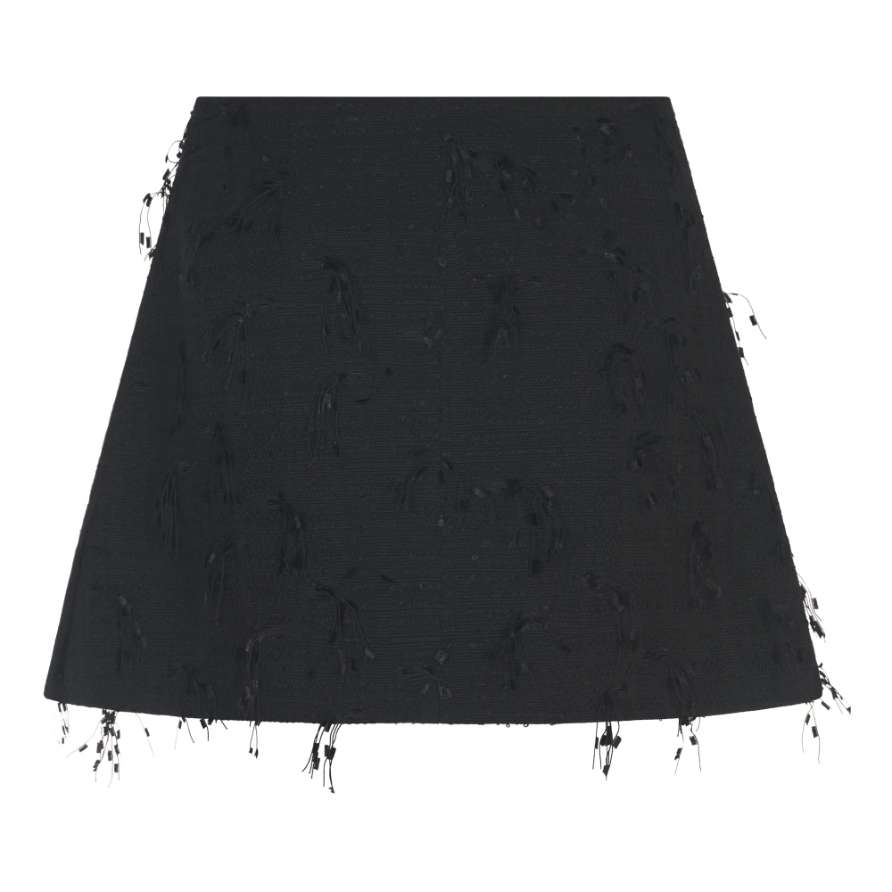 Ganni Zwarte Stijlvolle Jurk Black Dames