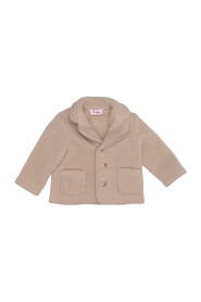 Mjuk Beige Fleece Babyjacka