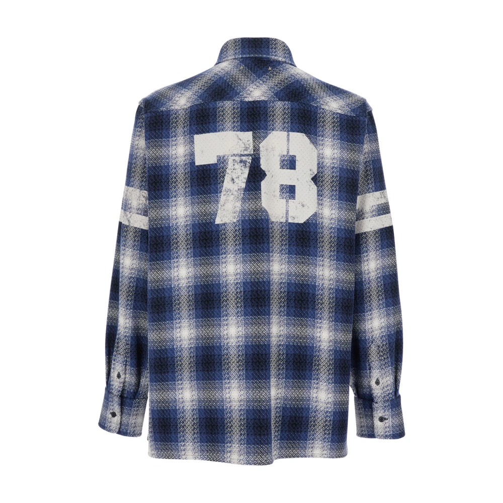 Golden Goose Geruit Motief Multicolor Shirt met Strepen Multicolor Heren