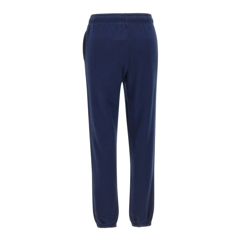 Polo Ralph Lauren Blauwe Katoenen Jogger met Rood Logo Blue Dames