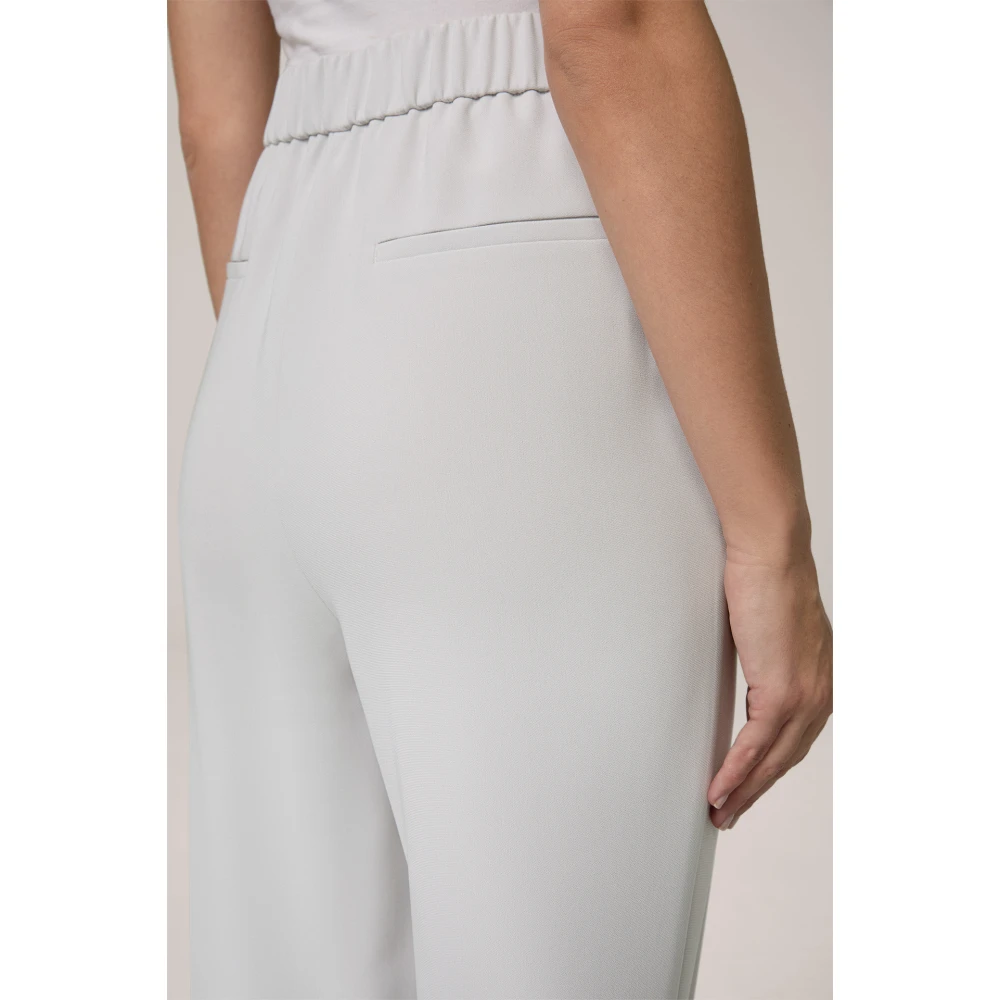 Windsor Slim Fit Crepe Plooi Broek Gray Dames