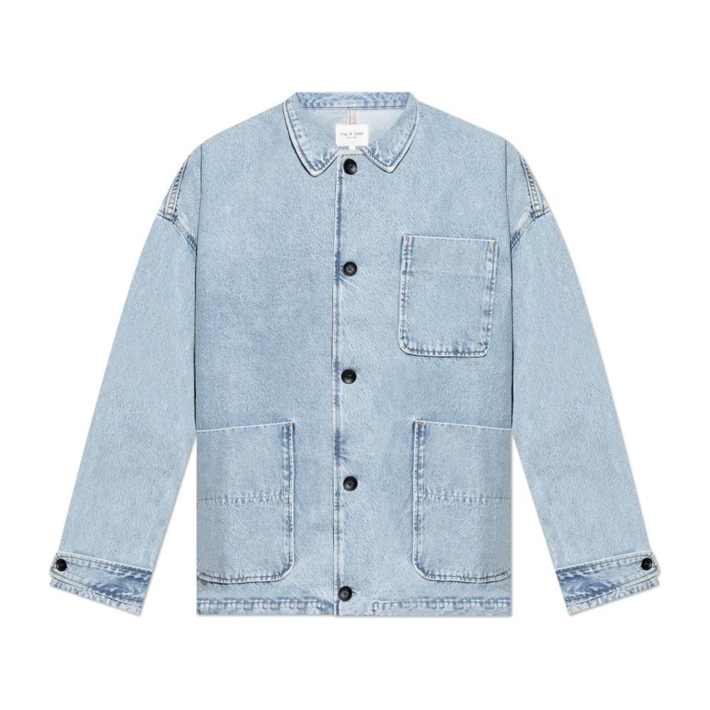 Rag & Bone Denim overhemd 'Mercer' Blue Heren