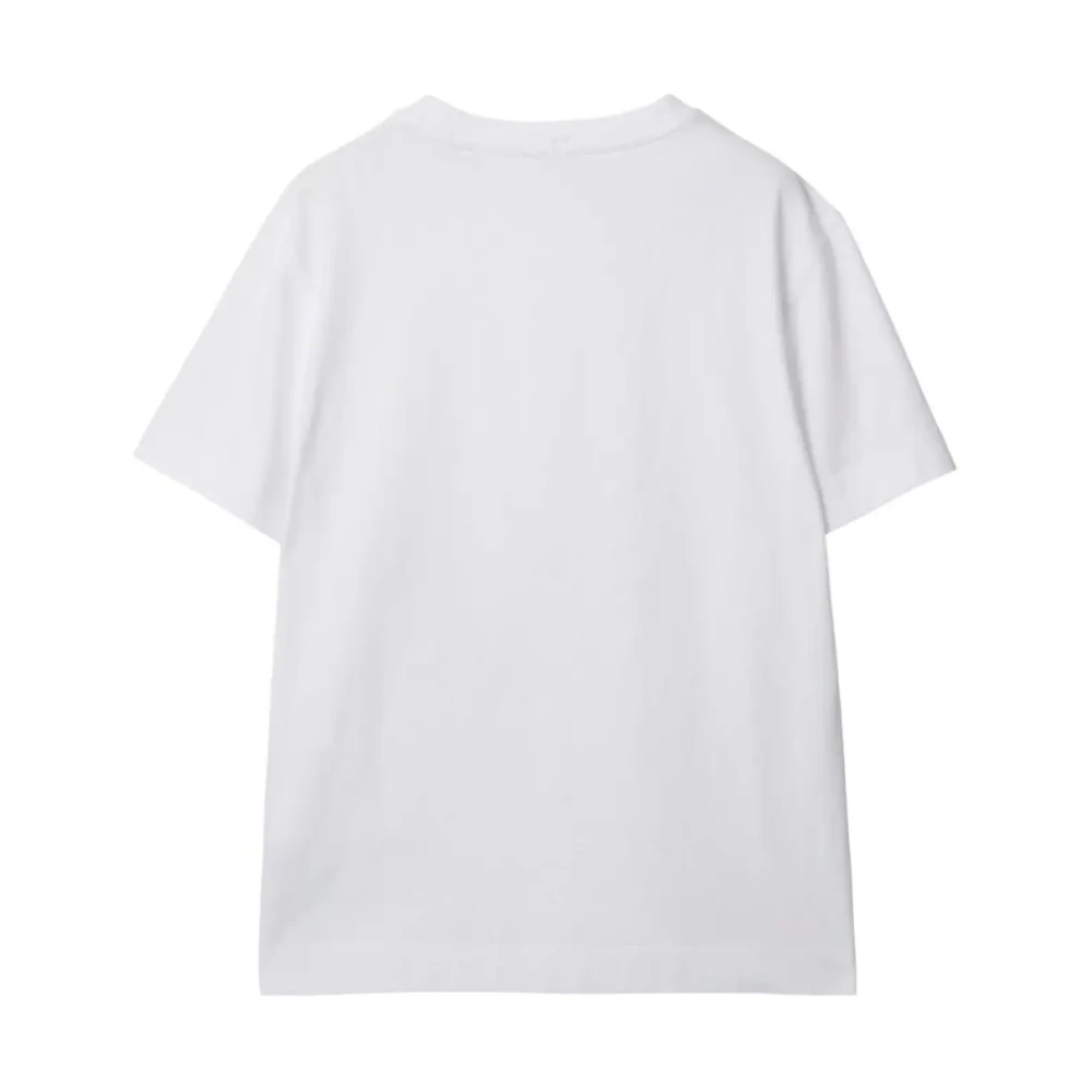 Burberry Handgeschilderde Kunst Witte T-shirts White Dames