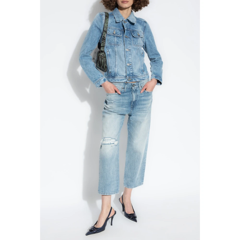 Diesel Azzurro Giubbotto Denim - Immagine 3