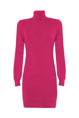 fuchsia-viscose-knit-dress