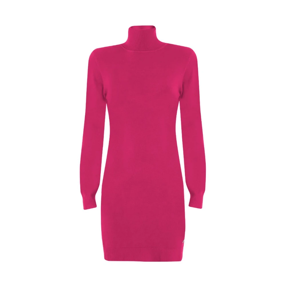 Yes Zee Women's Fuchsia Viscose Knit Dress
