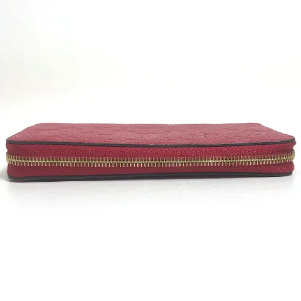 Louis Vuitton Vintage Pre-owned Leather wallets Red Dames