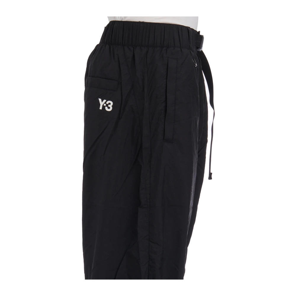 Y-3 Nylon Jogger Broek Black Heren