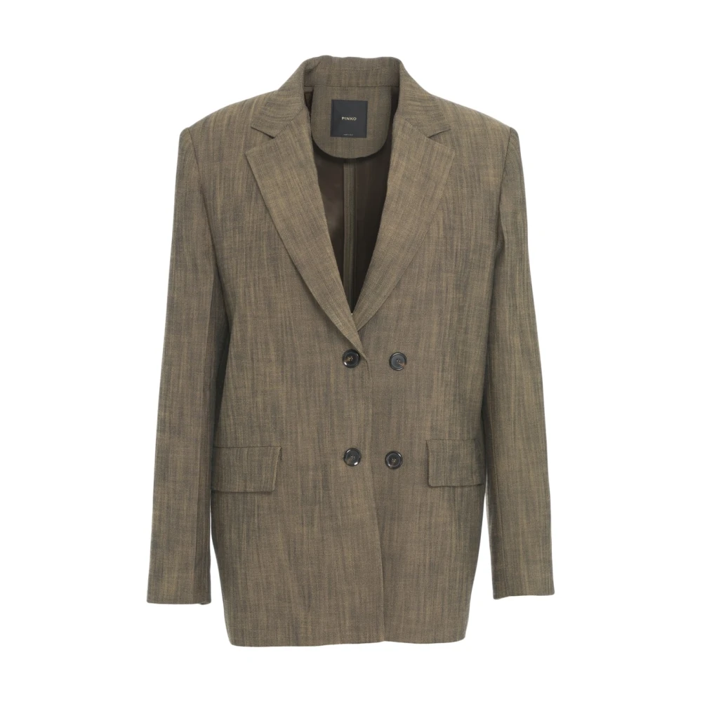 Pinko Women's Brown Blazer For Ss25 - Blazers - L - Jackets
