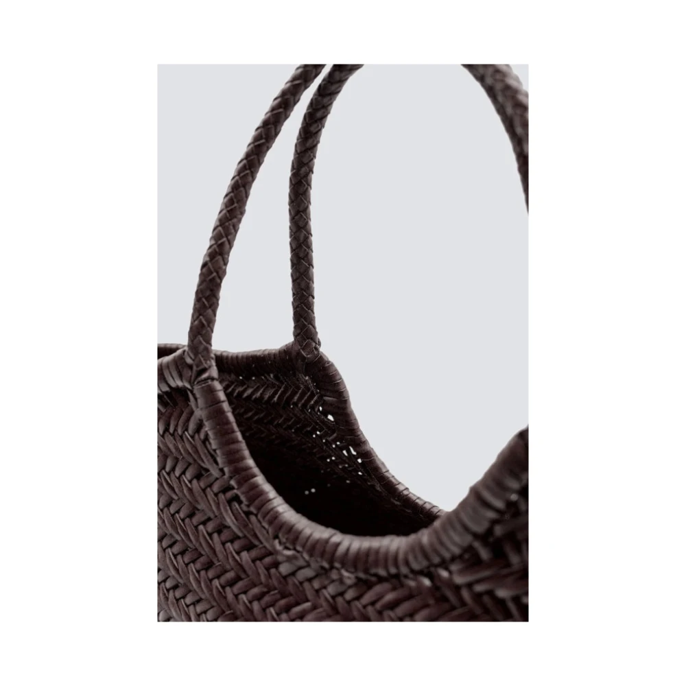 Dragon Diffusion Handgeweven leren tas Brown Dames