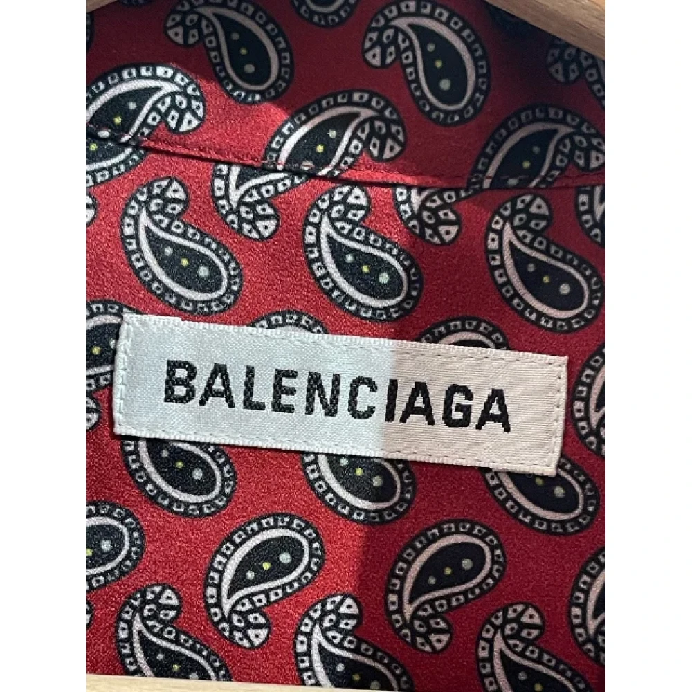 Balenciaga Vintage Pre-owned Polyester dresses Red Dames