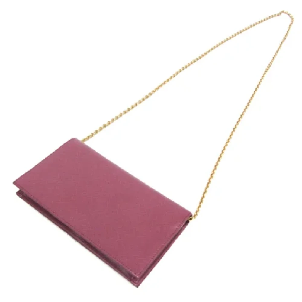 Salvatore Ferragamo Pre-owned Leather wallets Pink Dames