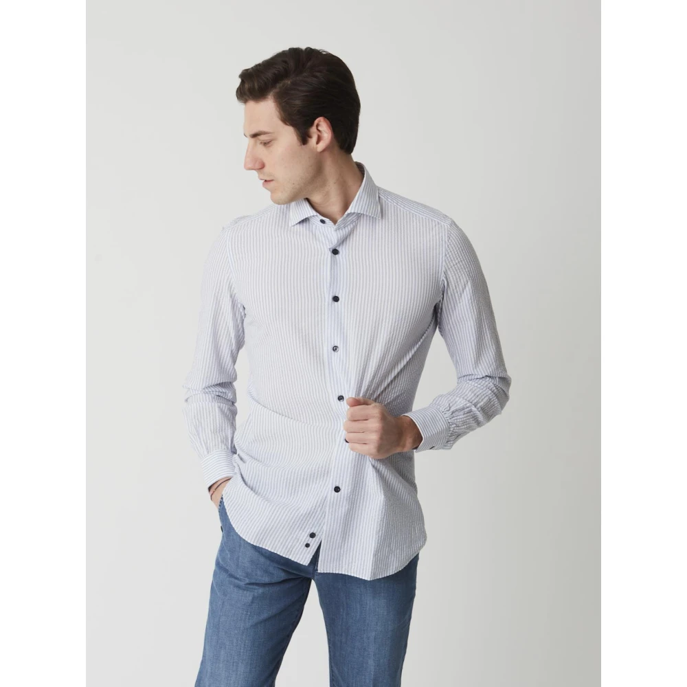 Mazzarelli Casual Shirts Multicolor Heren