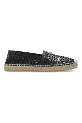 Espadriller med logotypapplikation