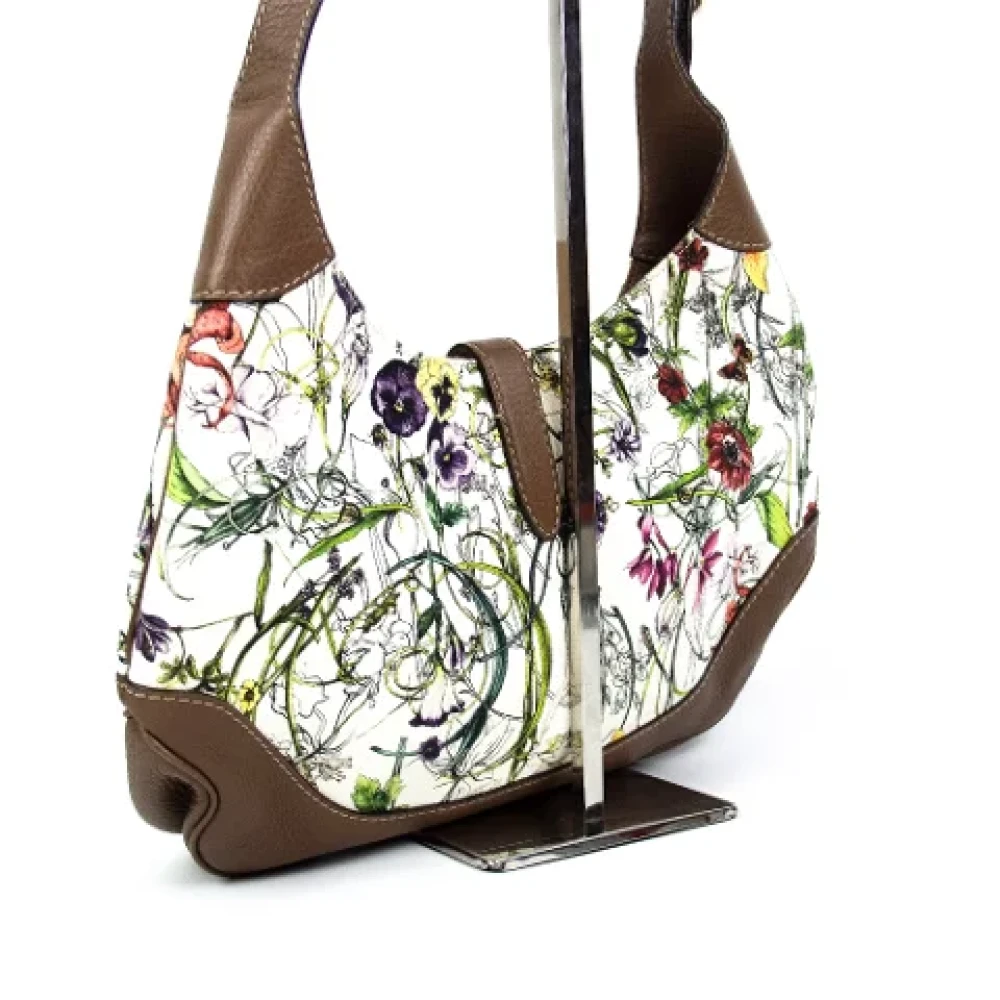 Gucci Vintage Pre-owned Fabric gucci-bags Beige Dames