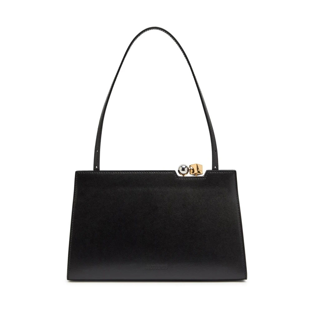 Jacquemus Black Shoulder Bags, Female, One Size, Le Salon Shoulder Bag