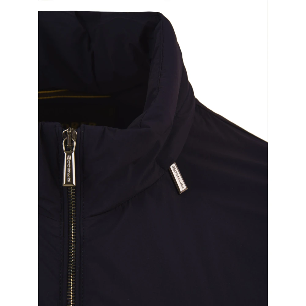 Moorer Blauwe Harsgecoate Bi-Elastische Jas Blue Heren