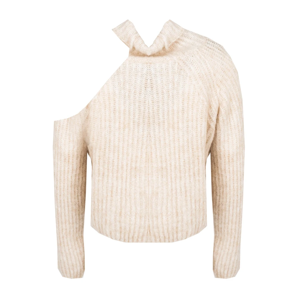 pinko Asymmetrische Trui Beige Dames