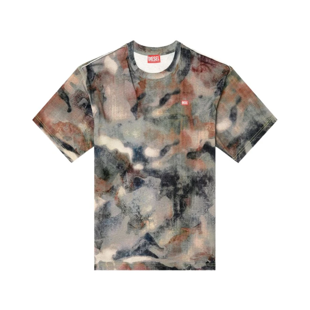 Diesel Herr Multicolor Toppar Xs, T-Shirt