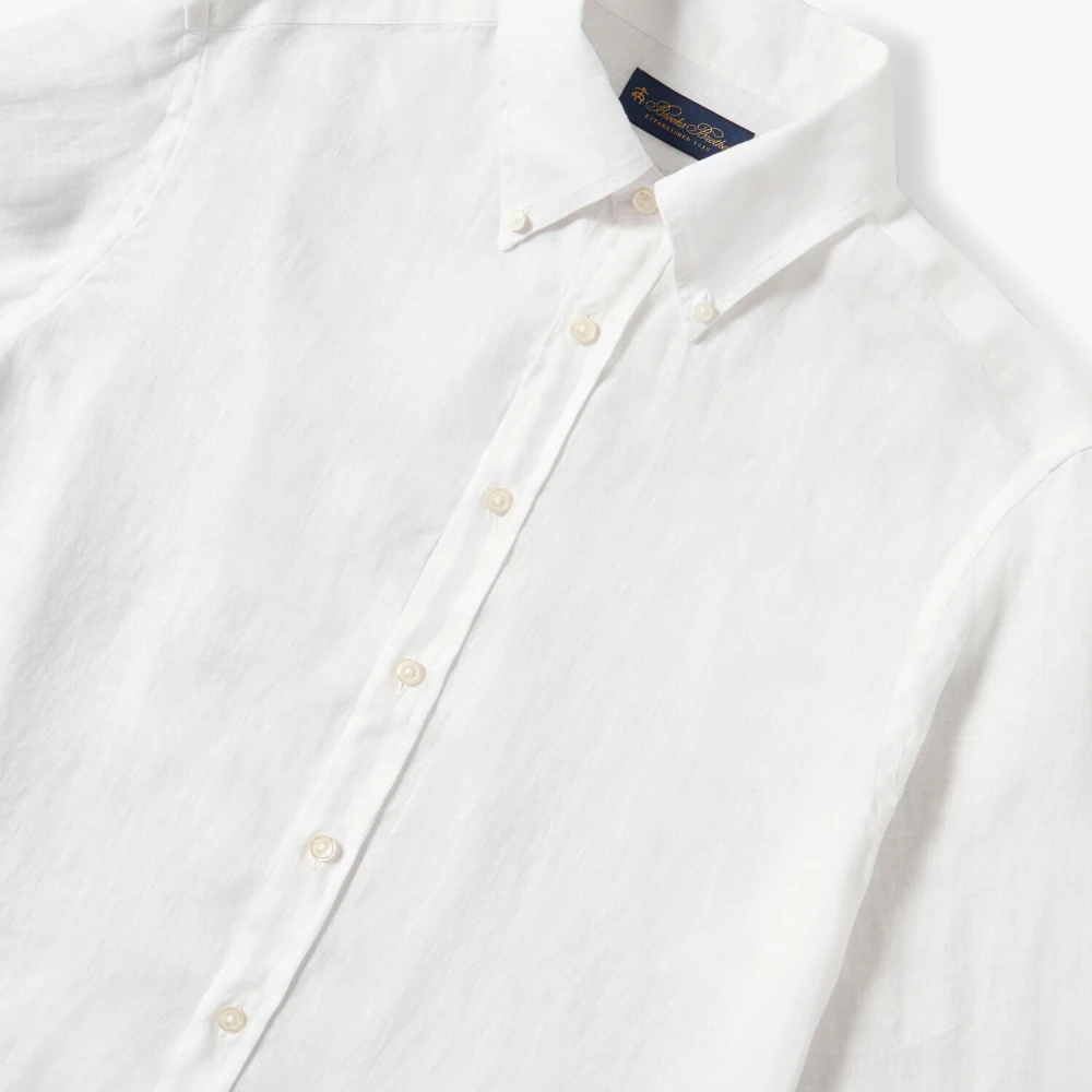 Brooks Brothers Wit Overhemd van Linnen White Heren