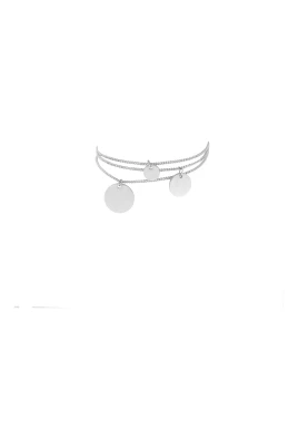Silver Triple Dot Armband