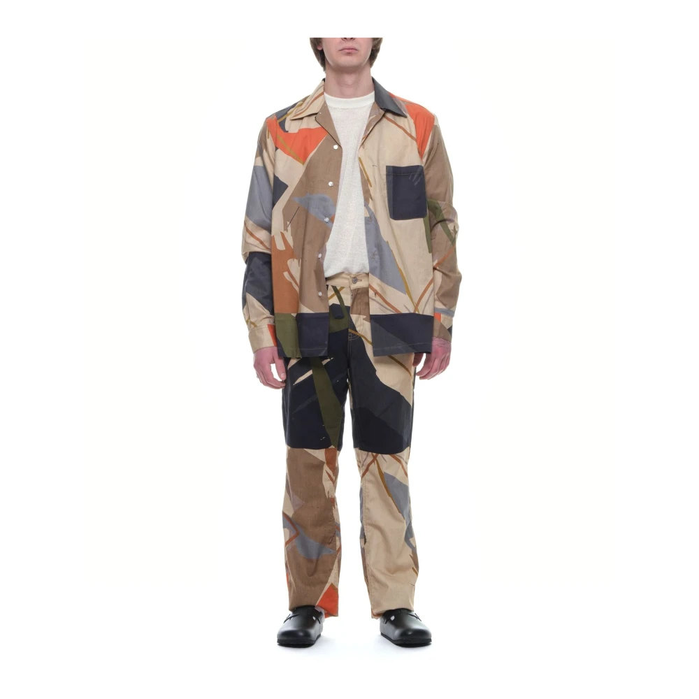 Paura Austin Sand Camo Overhemd Multicolor Heren