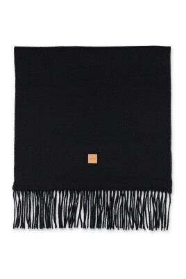 echarpe-en-laine-noire-avec-franges