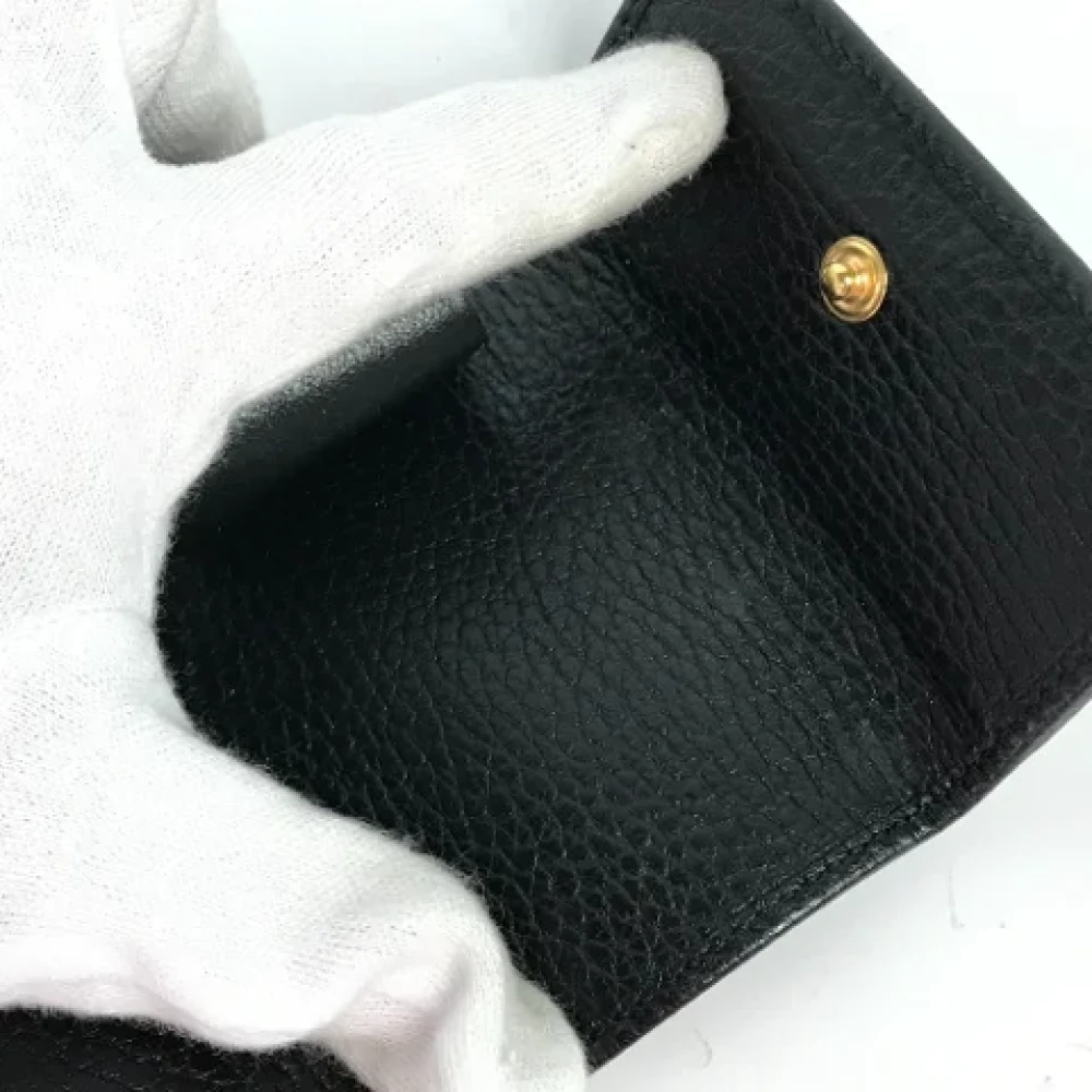 Gucci Vintage Pre-owned Leather key-holders Black Dames