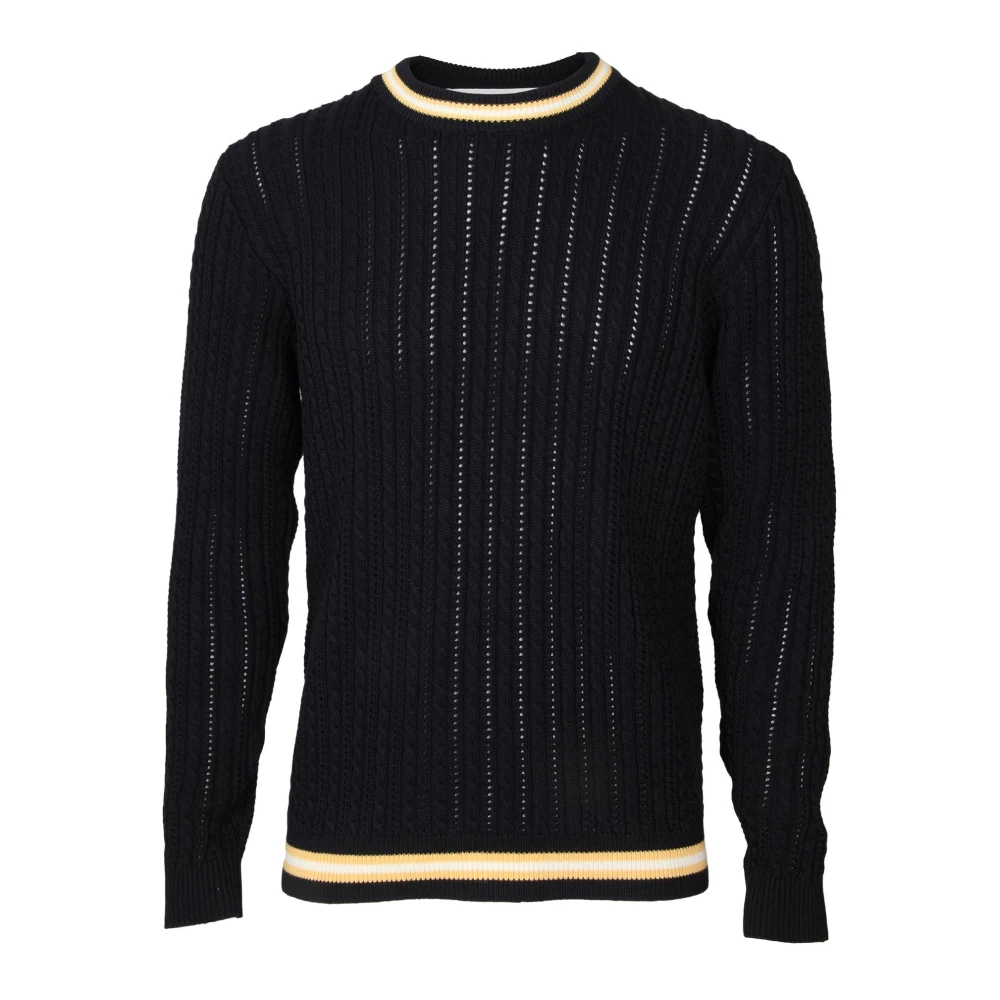 Golden Goose Men's Blue/Golden Cotton Crew Neck Sweatshirt