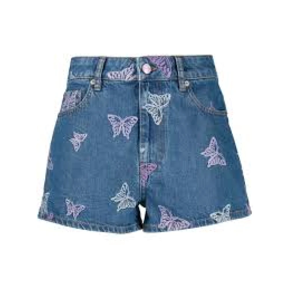 Ganni Denim Zomer Shorts voor Vrouwen Blue Dames