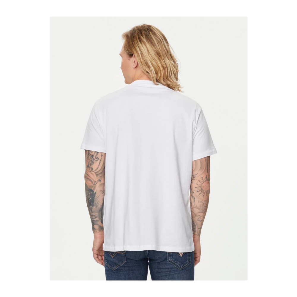 Guess Geprint T-shirt van katoen White Heren