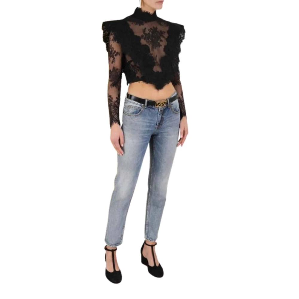 Zimmermann Zwart Kant Bodice Top Luminosity Collectie Black Dames