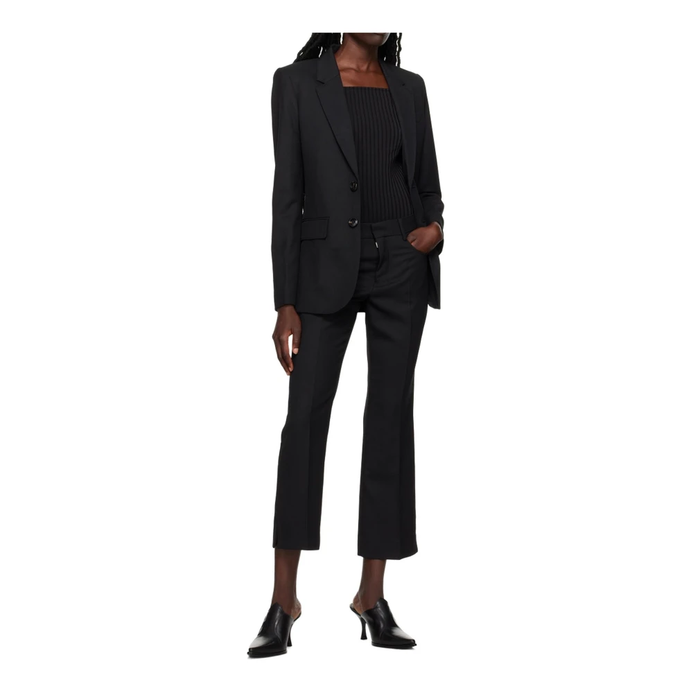 Ami Paris Wollen Blazer Jas Vrouwen Black Dames