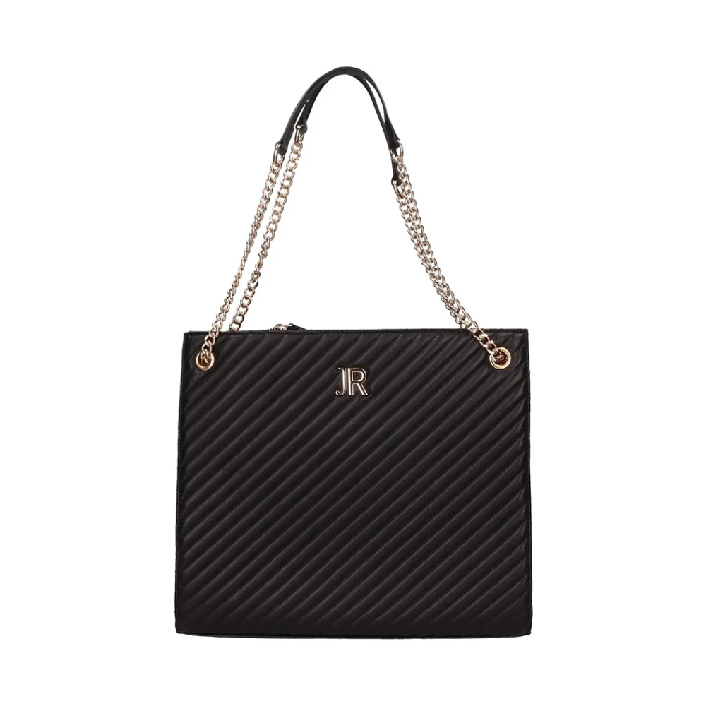 Richmond Veelzijdige Multicolor Leren Shopper Tas Black Dames