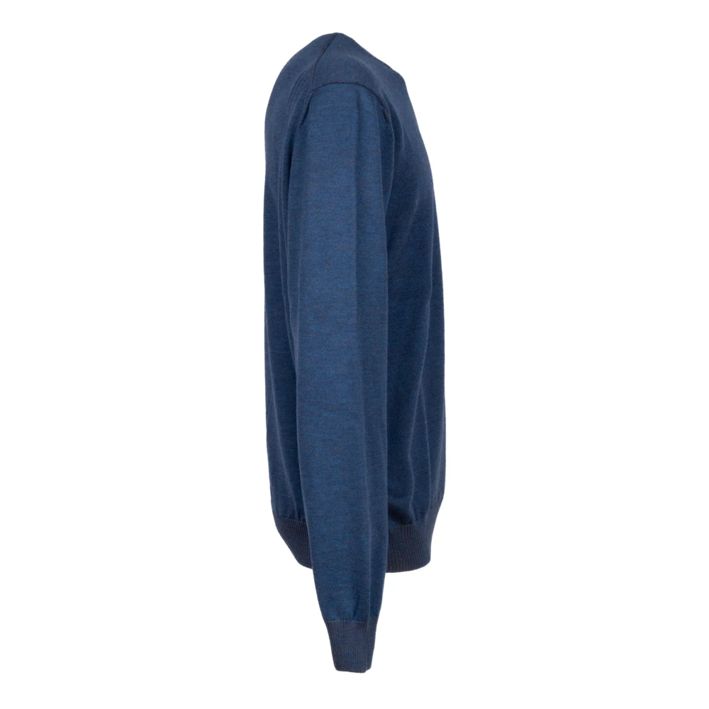 Gran Sasso Royal Melange wollen trui Blue Heren